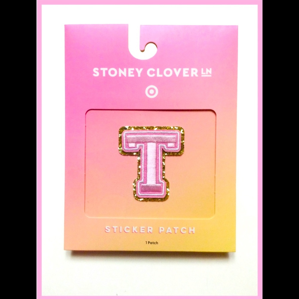 STONEY CLOVER LANE x TARGET LETTER STICKER PATCH T